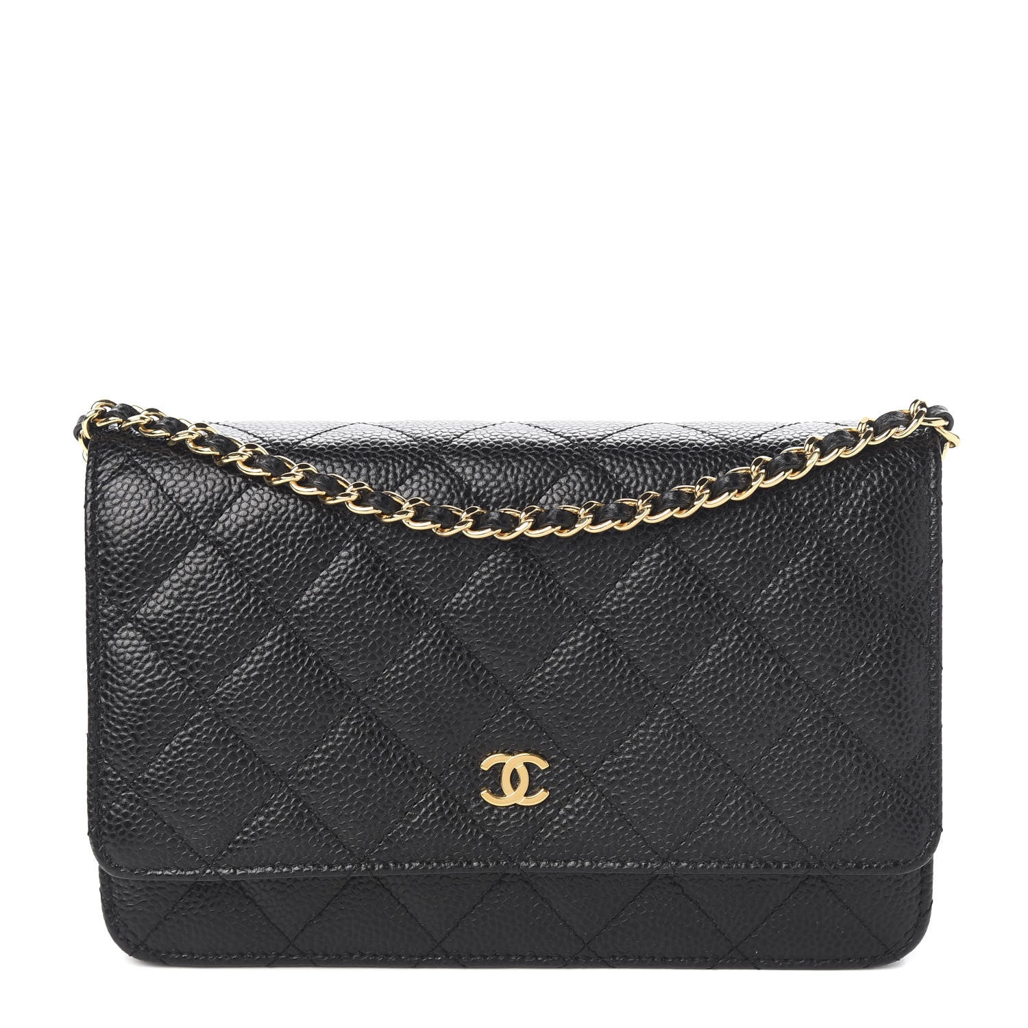 Chanel Caviar Quilted Wallet On Chain WOC Black 1 of 11