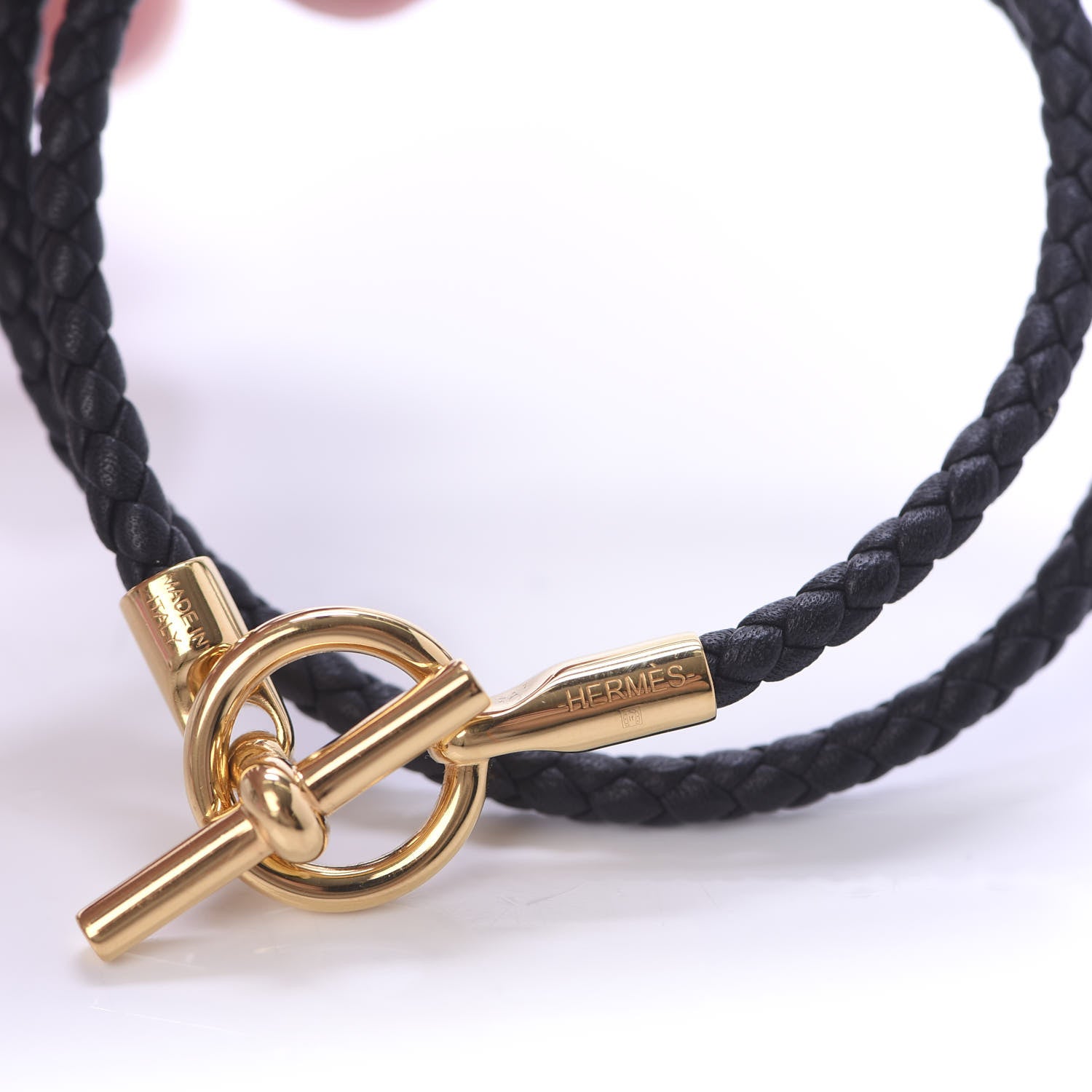 Hermes Swift Double Tour Glenan Bracelet T2 Black 3 of 5