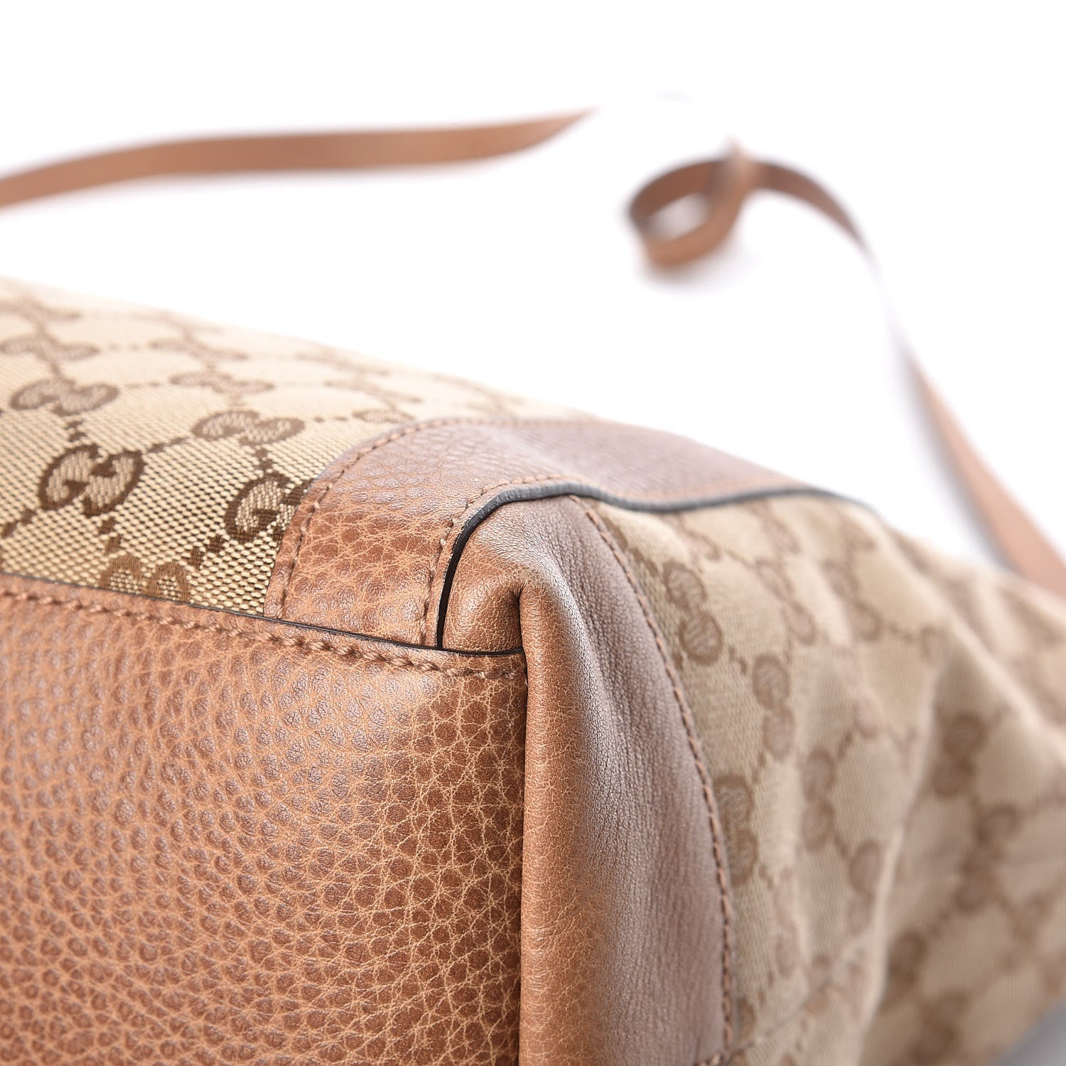 Gucci Monogram Old Libeccio Medium Miss GG Top Handle Bag Beige Ebony Light Brown 12 of 12