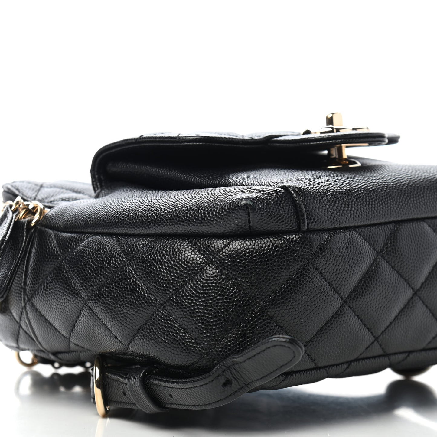 Caviar Quilted Small CC Day Backpack Black