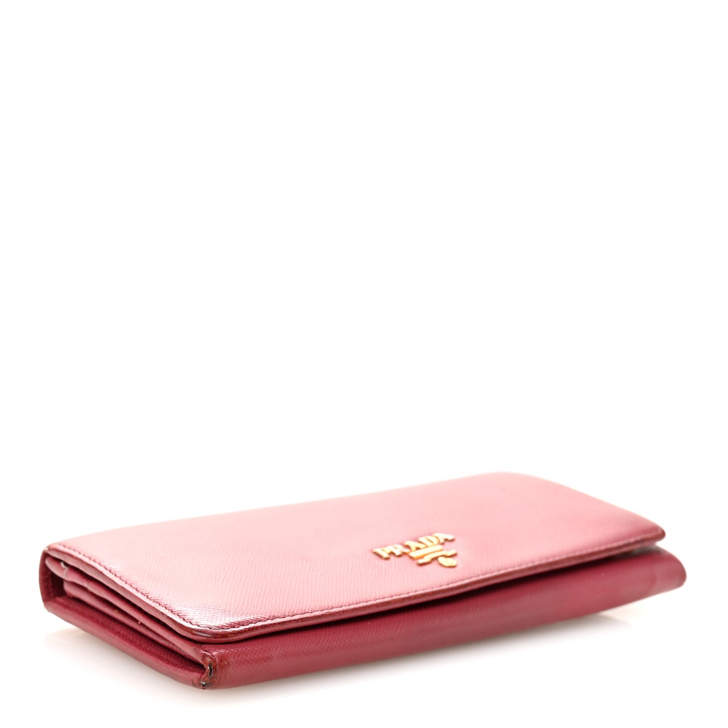 Saffiano Metal Continental Flap Wallet Bruyere