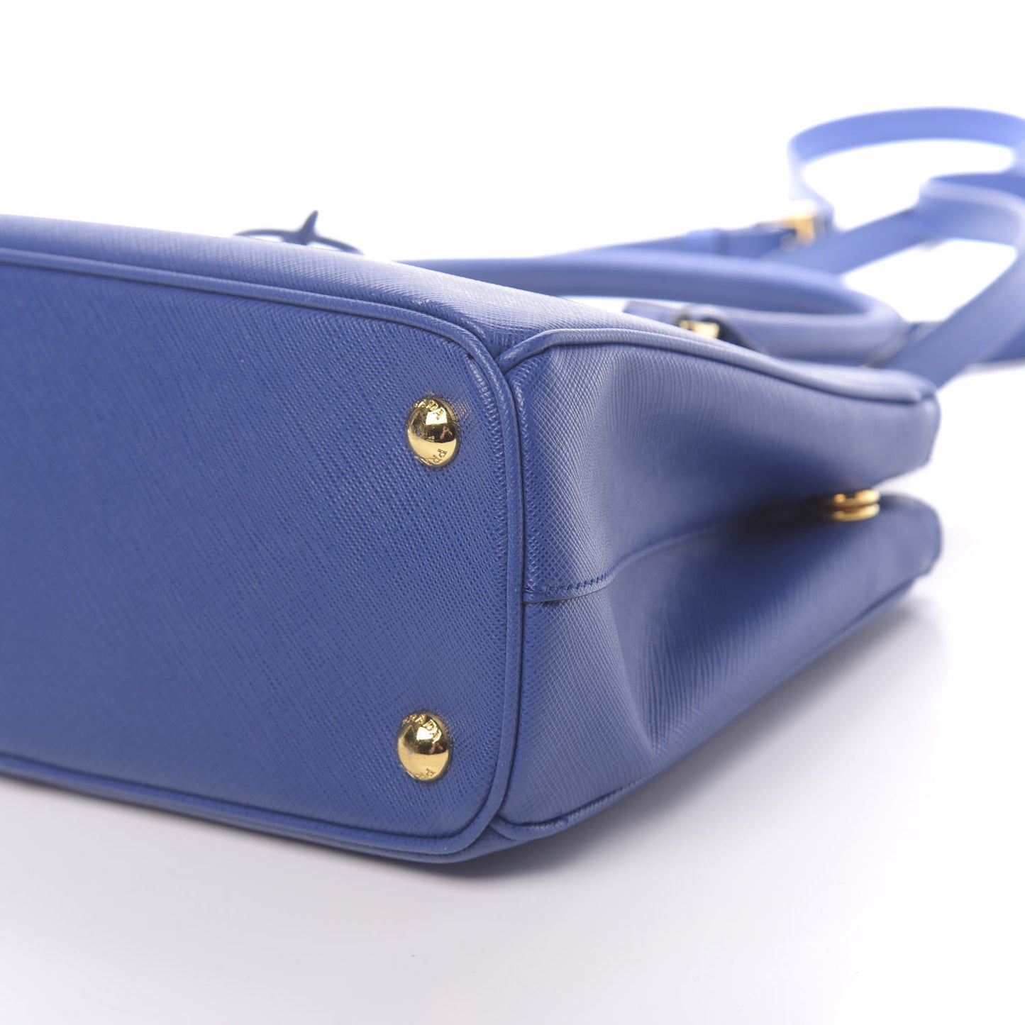 Saffiano Mini Galleria Double Zip Tote Bleuette
