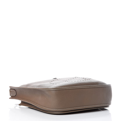 Hermes Taurillon Clemence Evelyne III PM Etoupe 4 of 12