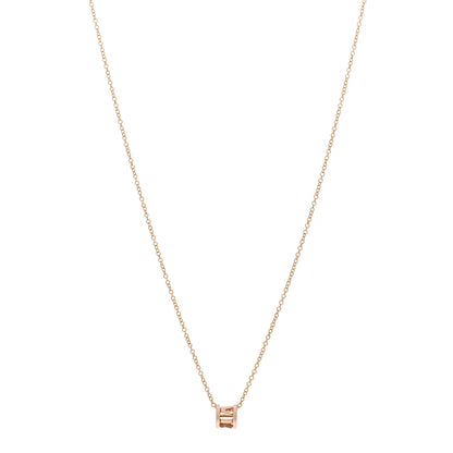Tiffany 18K Rose Gold Atlas Open Pendant Necklace 1 of 4