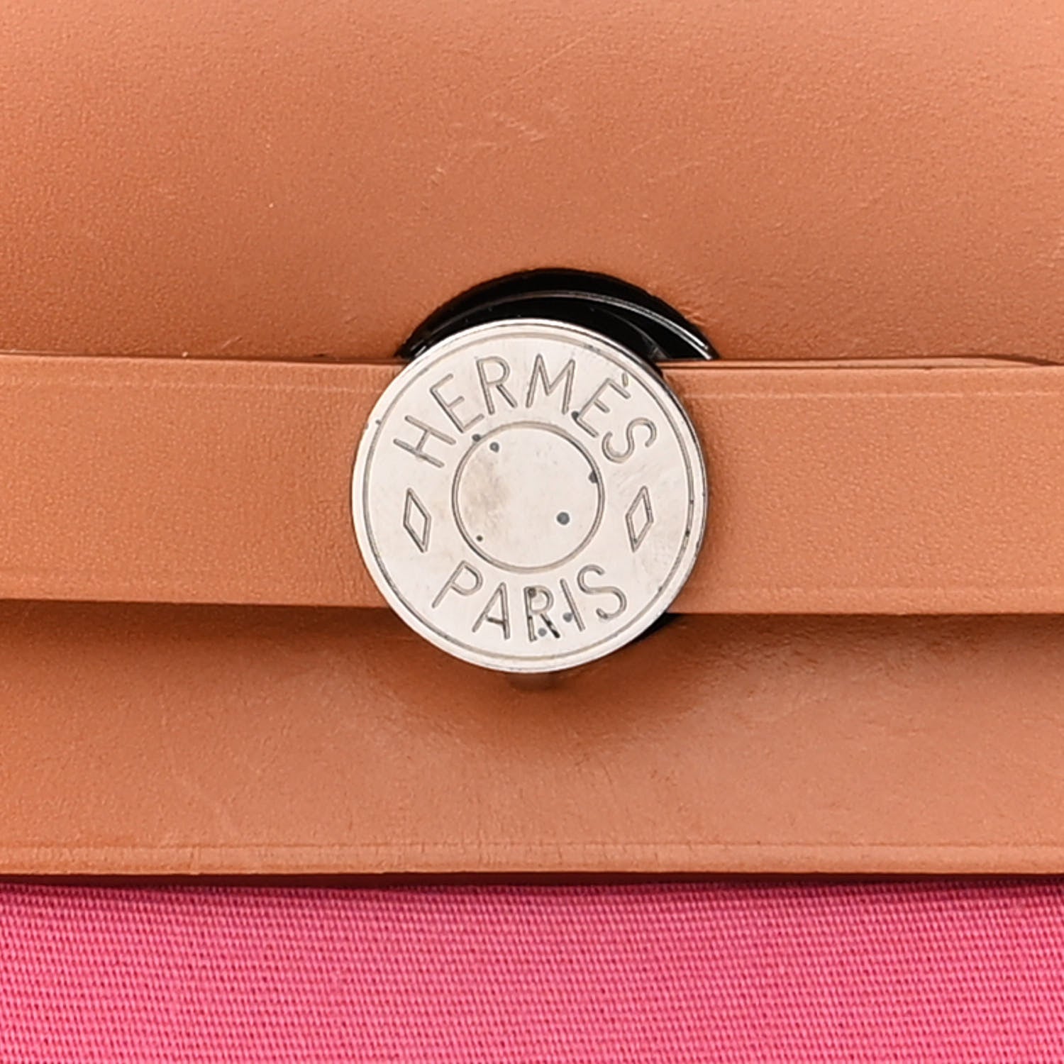 Hermes Vache Hunter Toile Herbag Zip 31 PM Rose Lipstick 12 of 13
