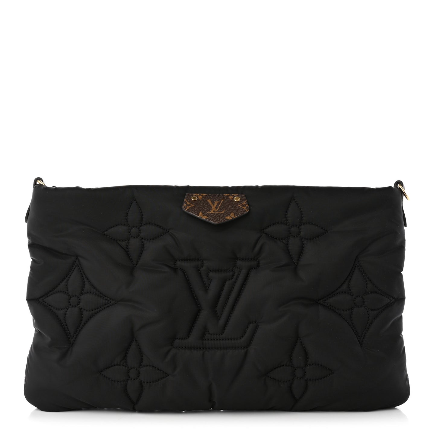 Econyl Monogram Pillow Maxi Multi Pochette Accessories Mini Pochette Black