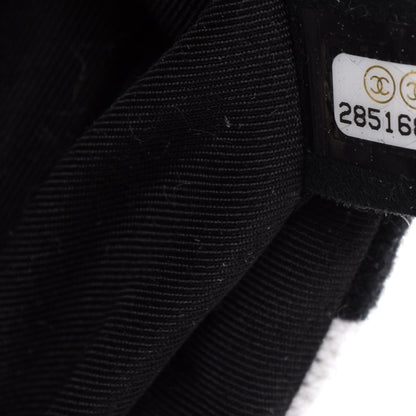 Chanel Cashmere Knit Coco Neige Flap Black White 9 of 10