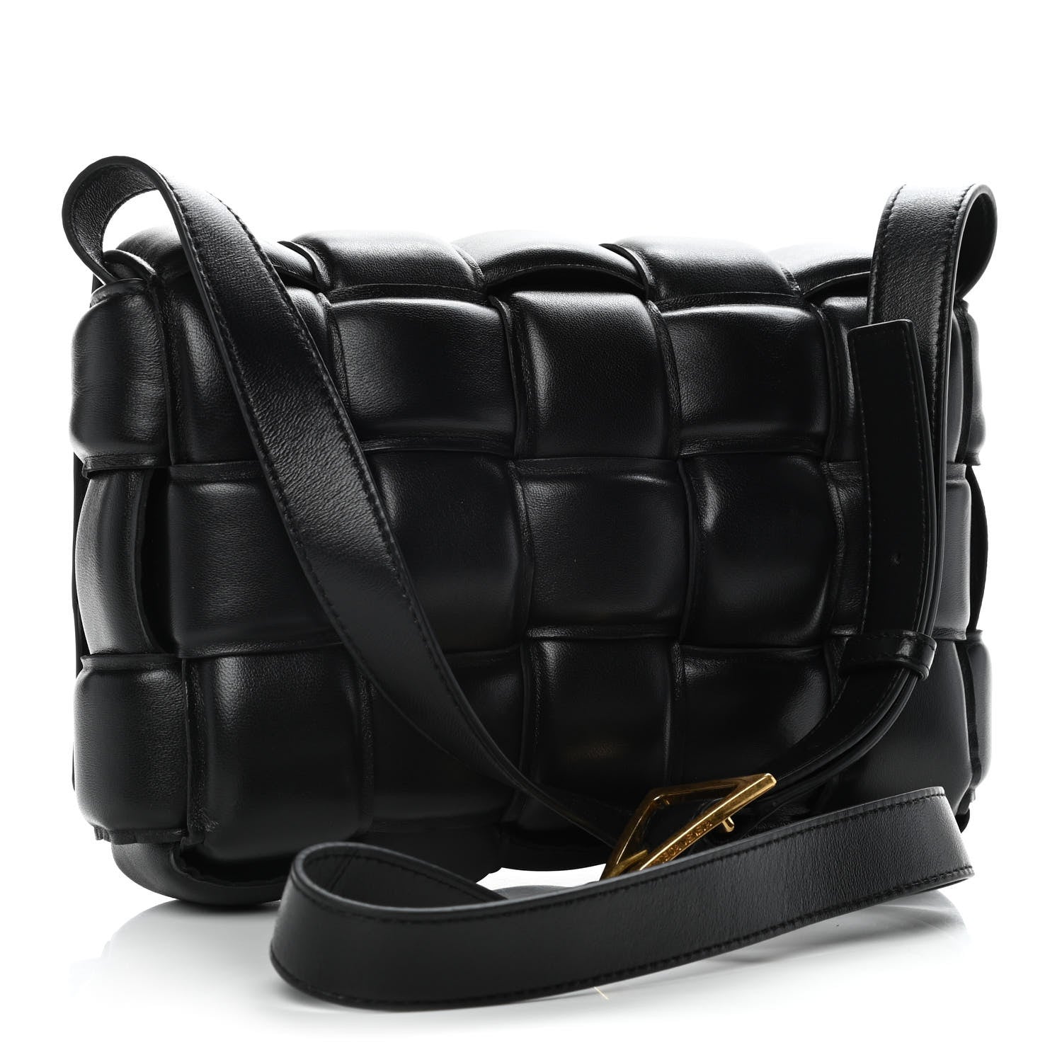 Bottega Veneta Nappa Maxi Intreccio Padded Cassette Crossbody Bag Black 3 of 10