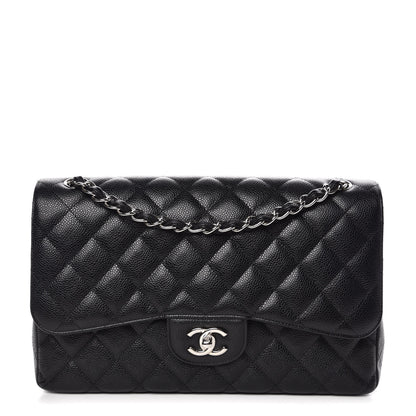 Chanel Caviar Quilted Jumbo Double Flap Black 1 of 9