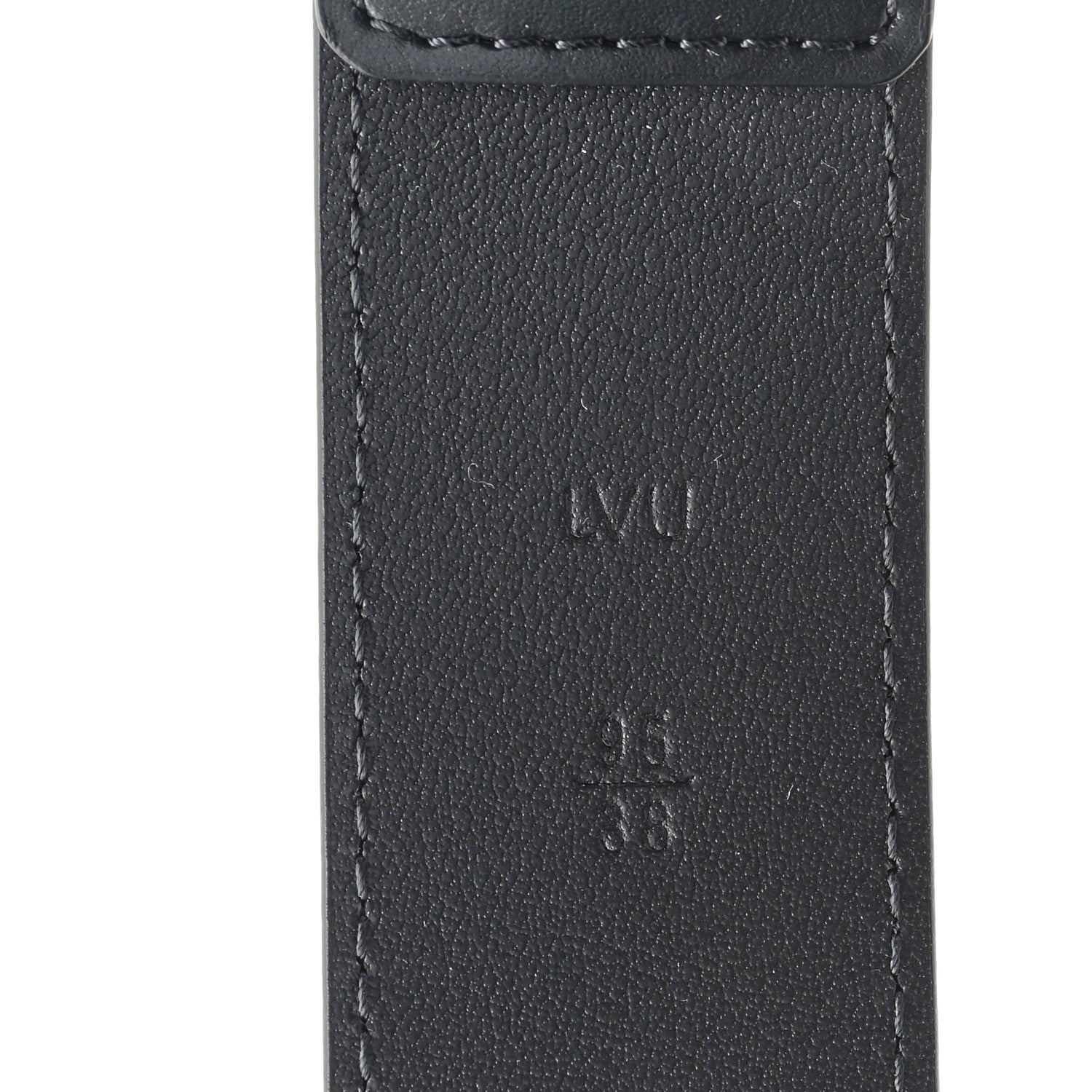 Louis Vuitton Calfskin Pont Neuf Belt 95 38 Black 4 of 6
