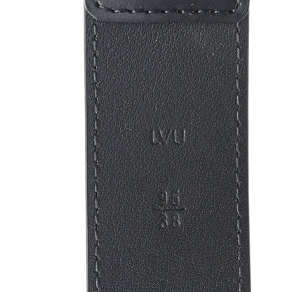 Louis Vuitton Calfskin Pont Neuf Belt 95 38 Black 4 of 6