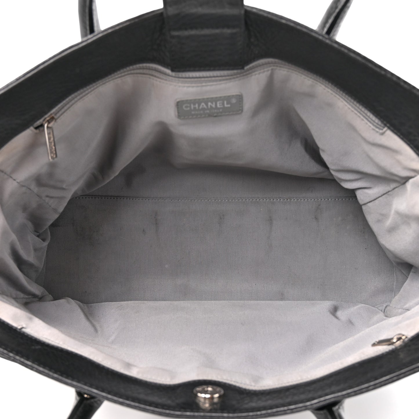 Calfskin Cerf Shopper Tote Black