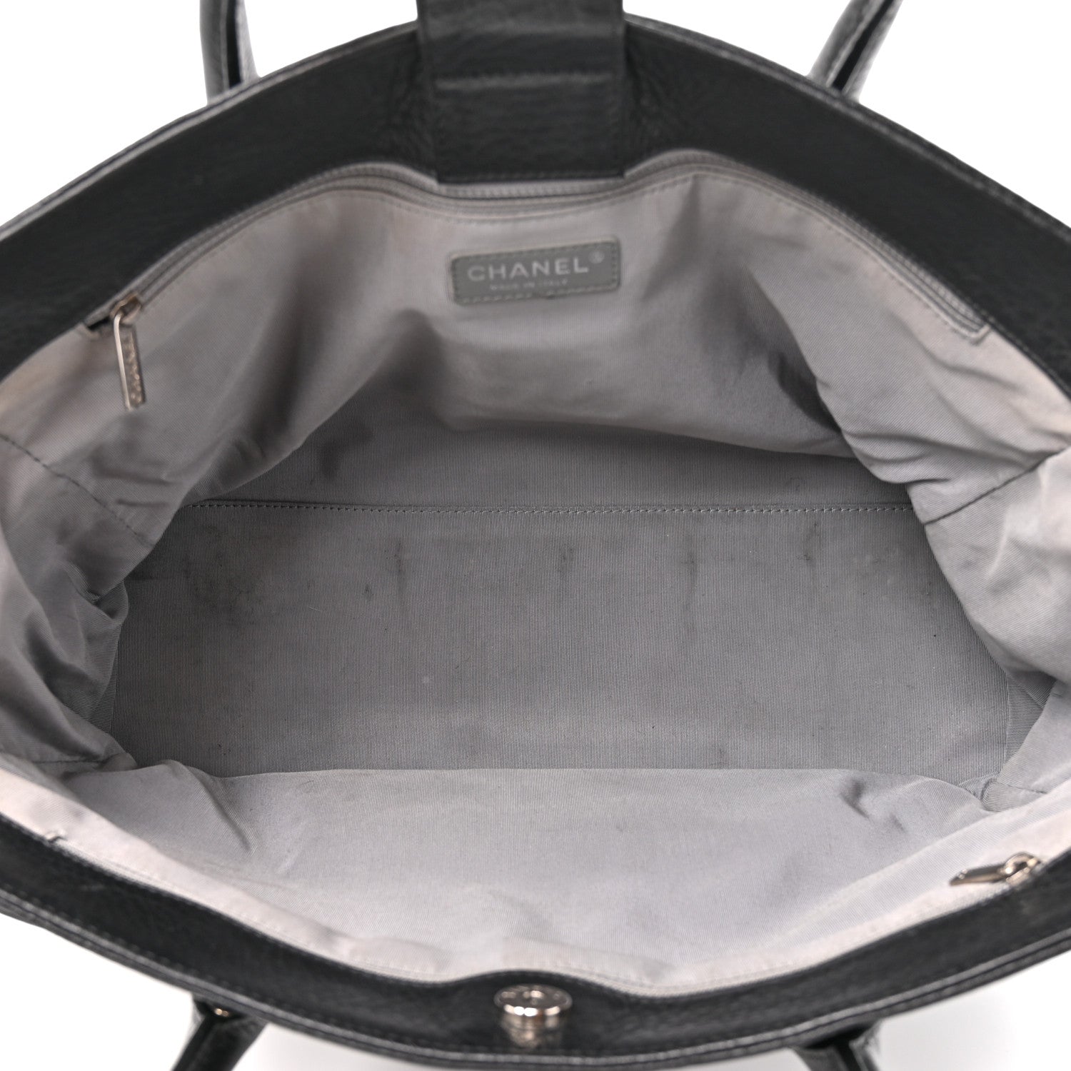 Chanel Calfskin Cerf Shopper Tote Black 5 of 10