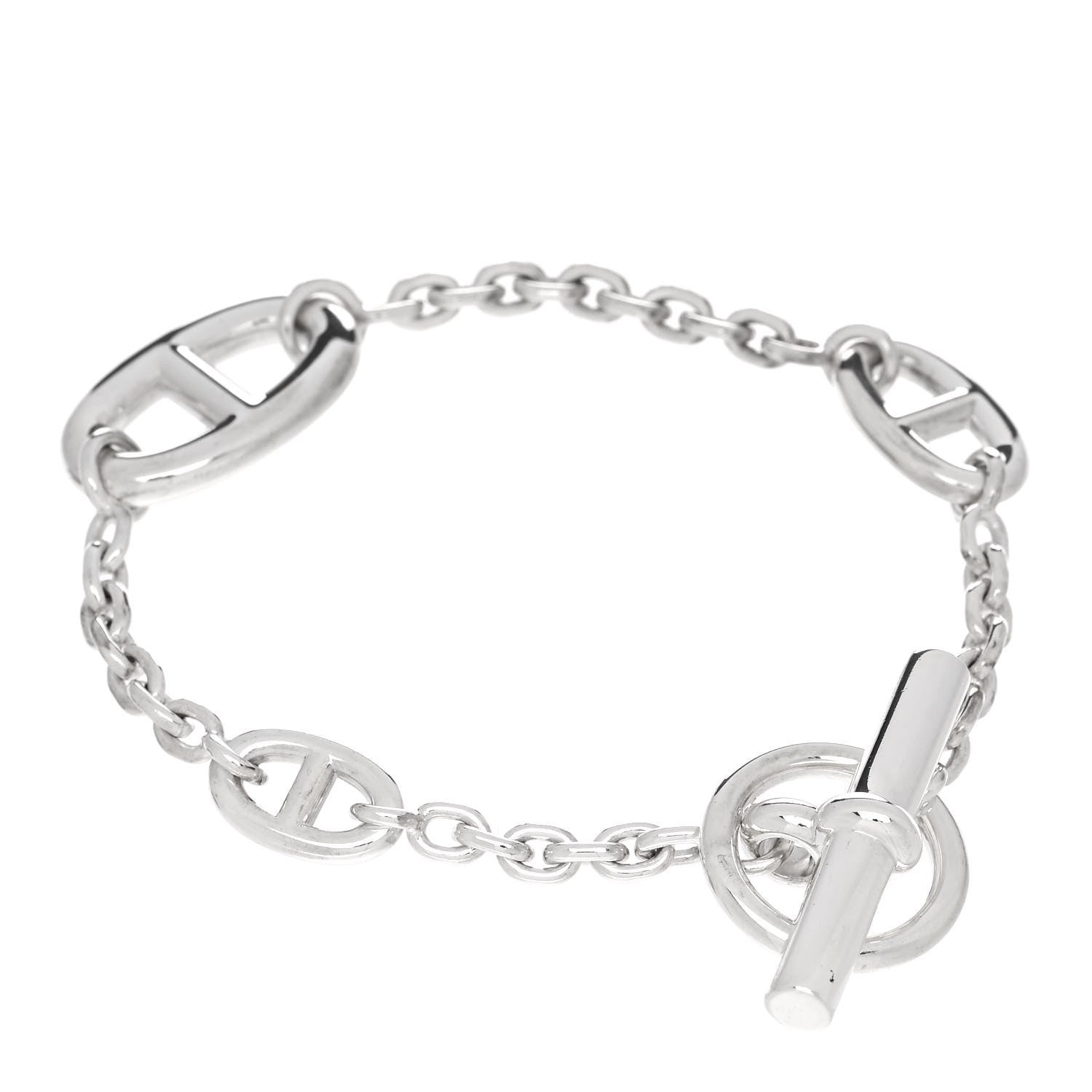 Hermes Sterling Silver Farandole Bracelet LG 2 of 3
