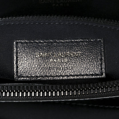 Saint Laurent Calfskin Y Quilted Monogram Monochrome Medium Loulou Chain Satchel Black 7 of 11