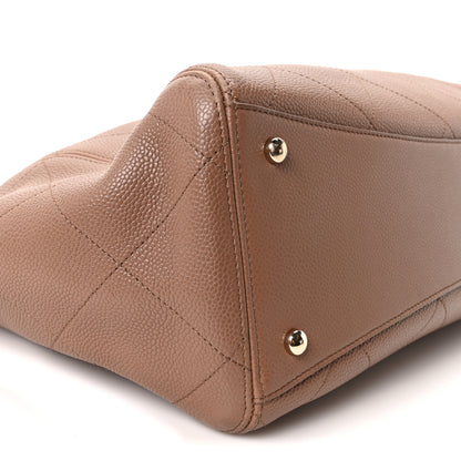 Chanel Grained Calfskin Maxi Shopping Bag Brown 10 of 11