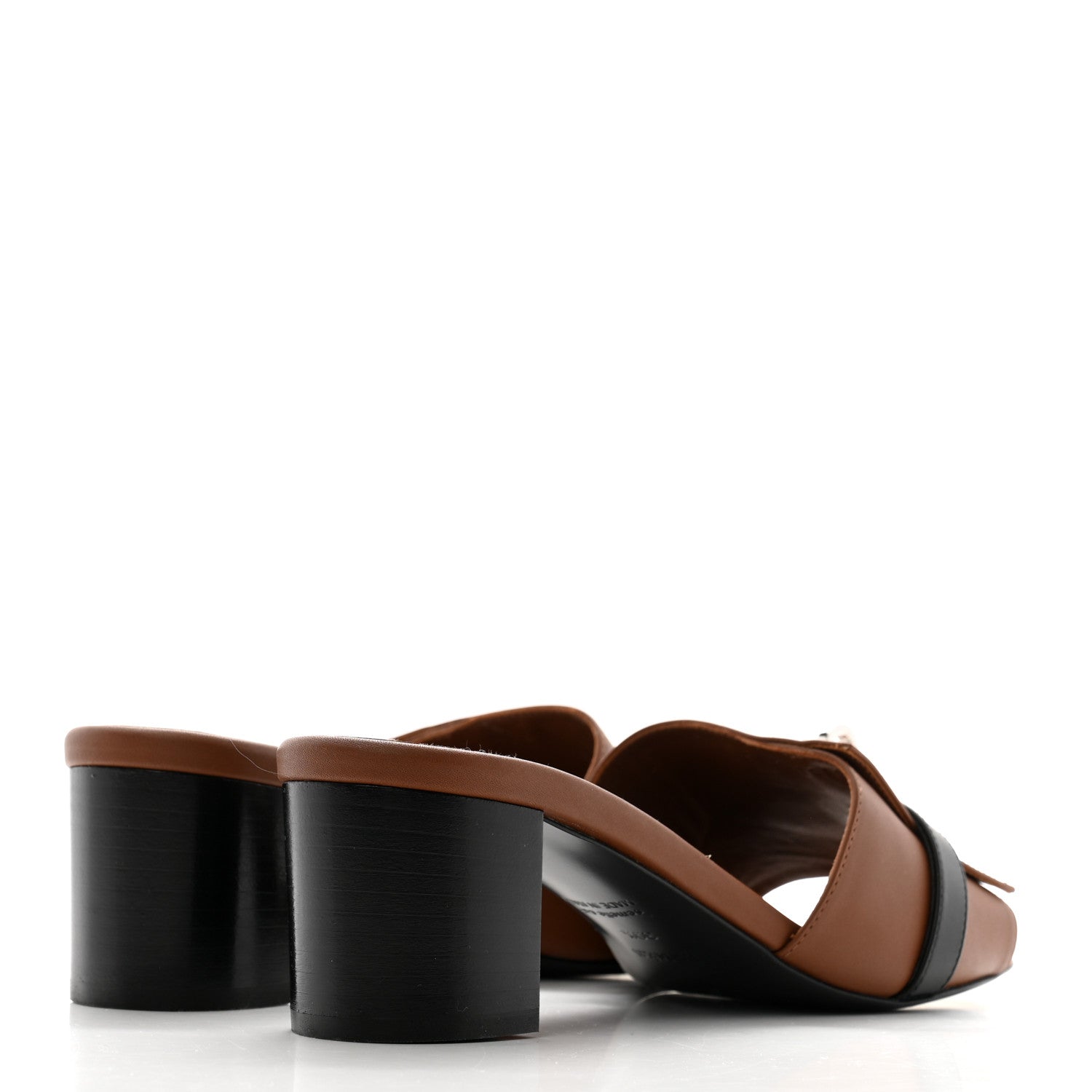 Hermes Calfskin Gigi 50 Sandals 39.5 Gold Black 5 of 9