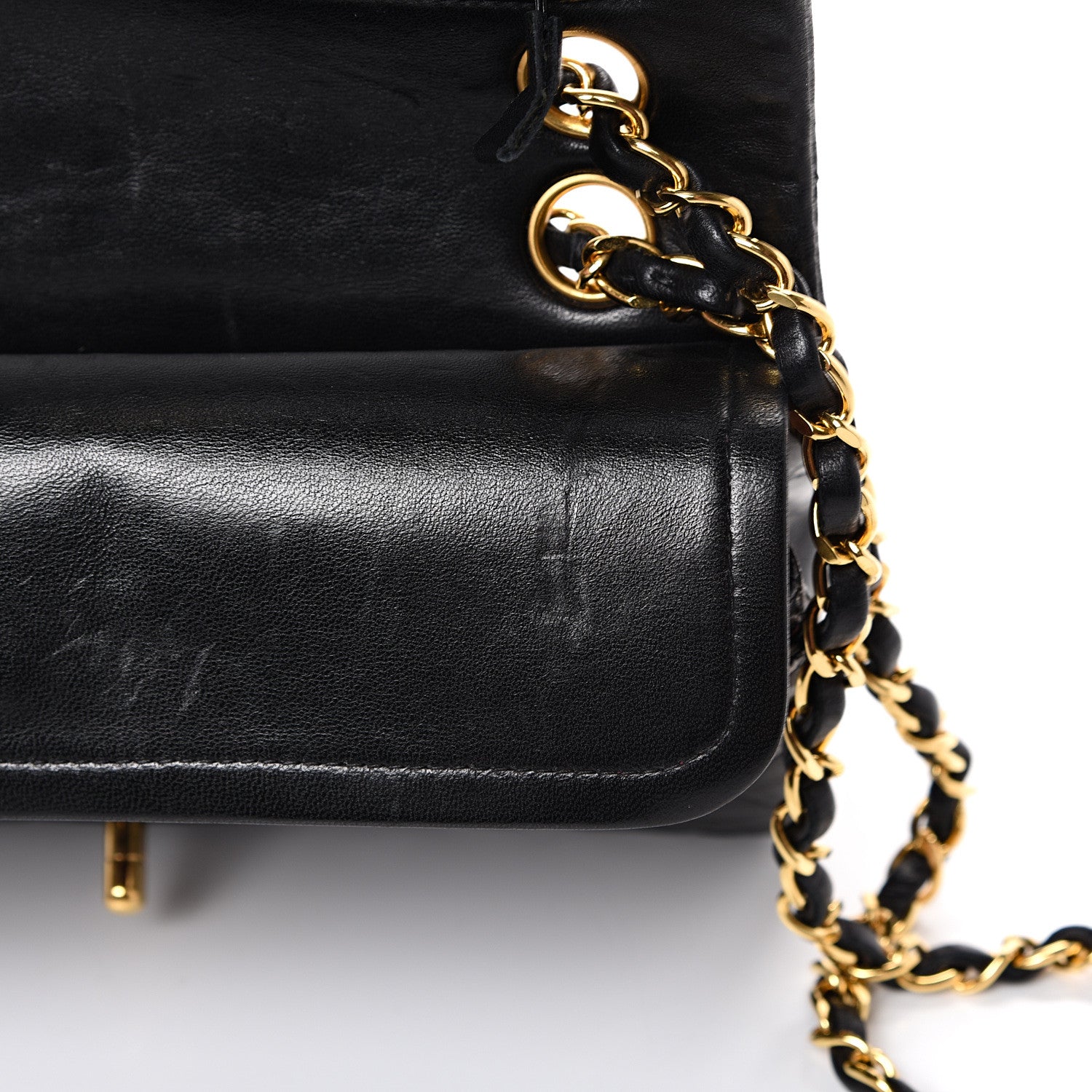 Chanel Lambskin Quilted Small Double Flap Black 11 of 16