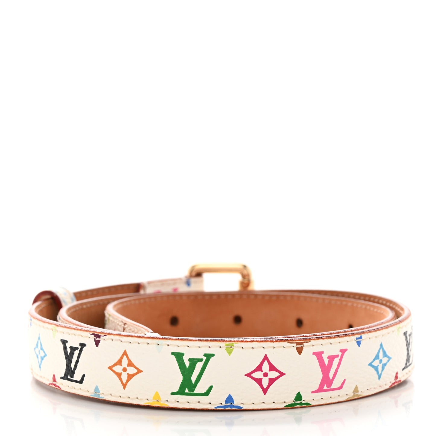 Monogram Multicolor Belt 70 28 White