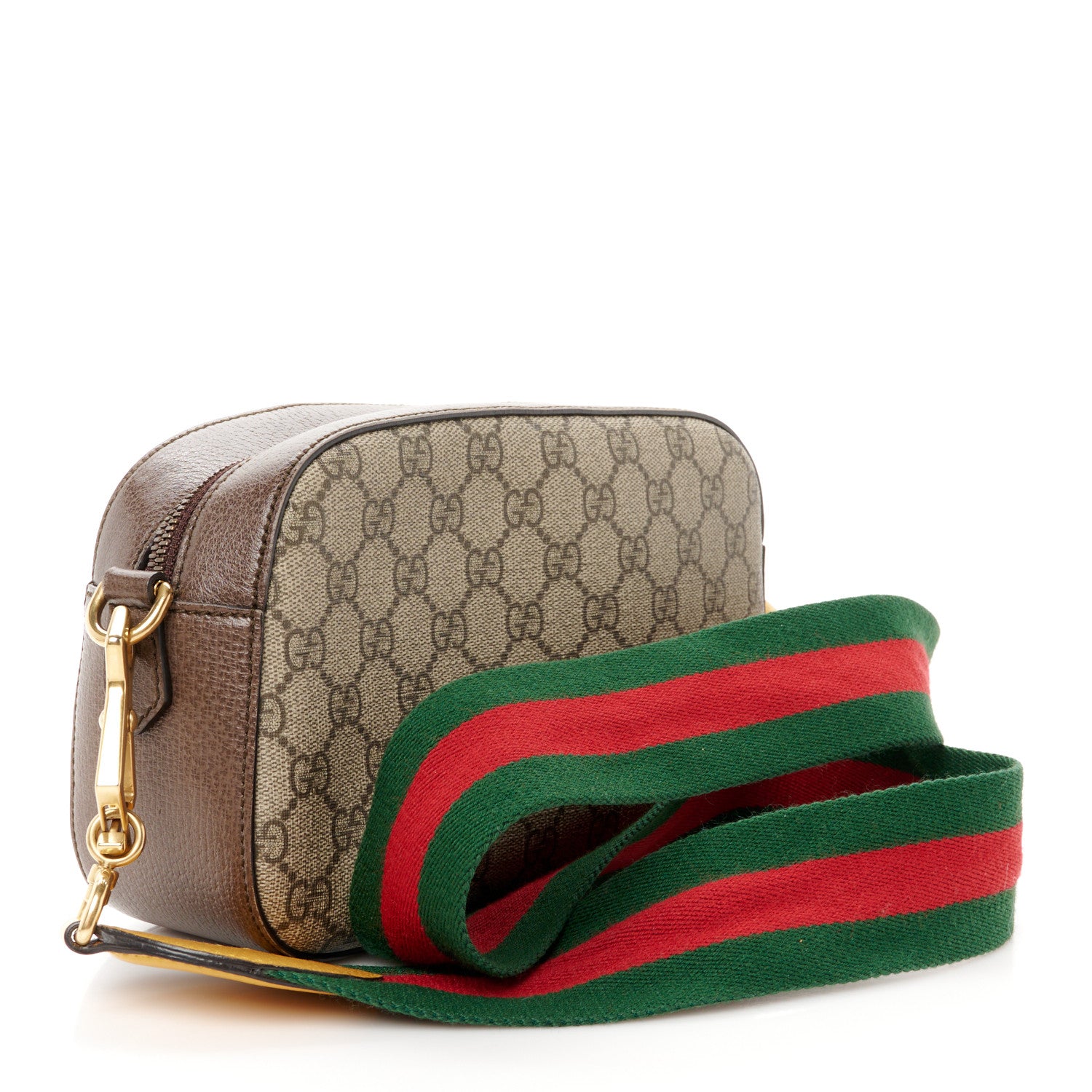 Gucci GG Supreme Monogram Web Neo Vintage Shoulder Bag Beige New Acero Crop 3 of 13