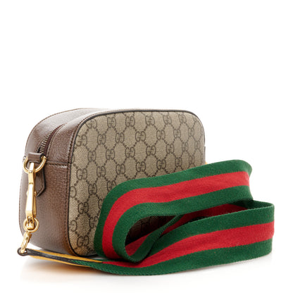 Gucci GG Supreme Monogram Web Neo Vintage Shoulder Bag Beige New Acero Crop 3 of 13