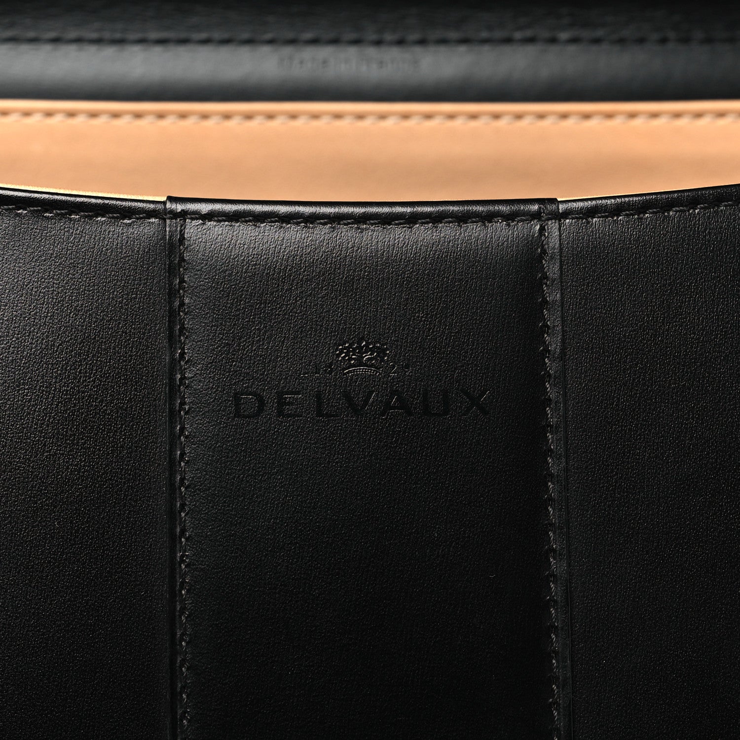 Delvaux Calfskin MM L'Humour Brillant Satchel Black 6 of 11