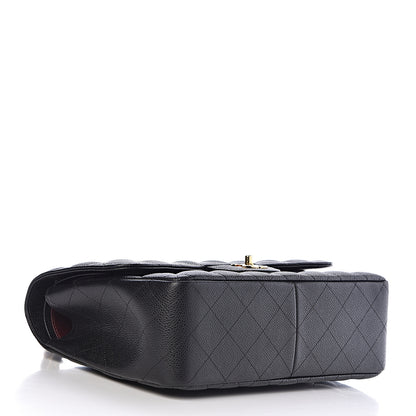 Chanel Caviar Quilted Jumbo Double Flap Black 4 of 13