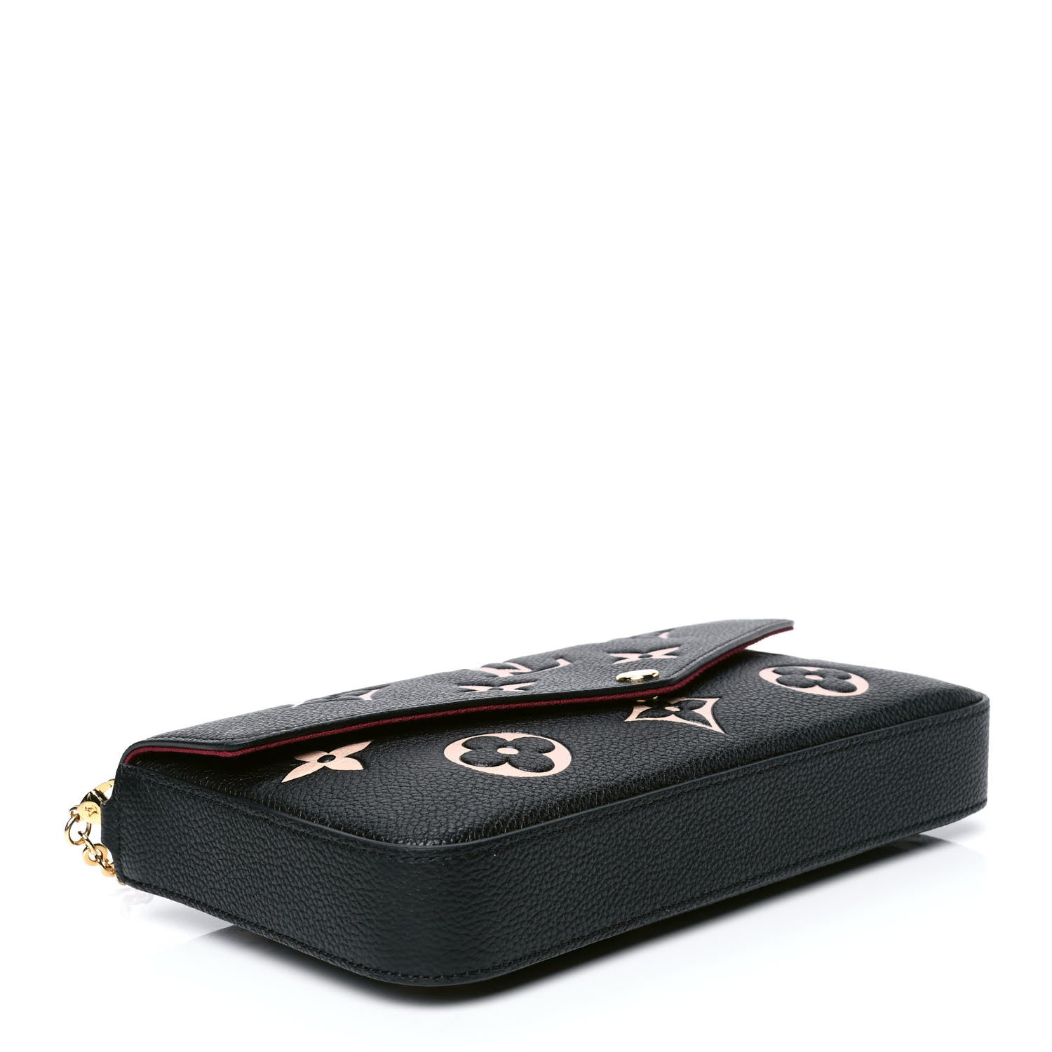 Louis Vuitton Empreinte Monogram Giant Felicie Pochette Black Beige 4 of 5