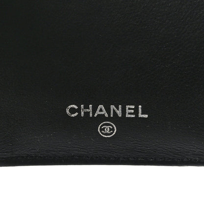 Chanel Lambskin Quilted Large Flap Wallet Black 6 of 8