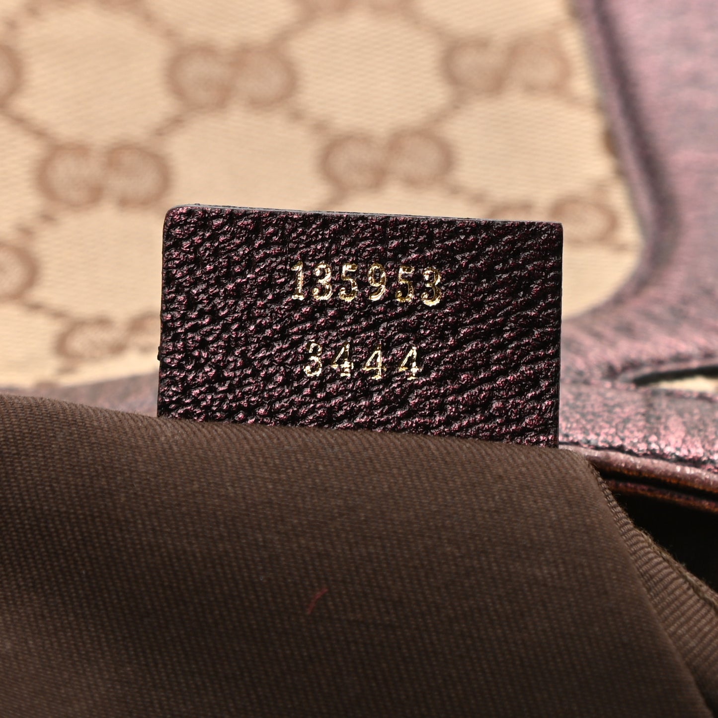 Monogram Bamboo Chain Tom Ford Shoulder Bag Metallic Purple
