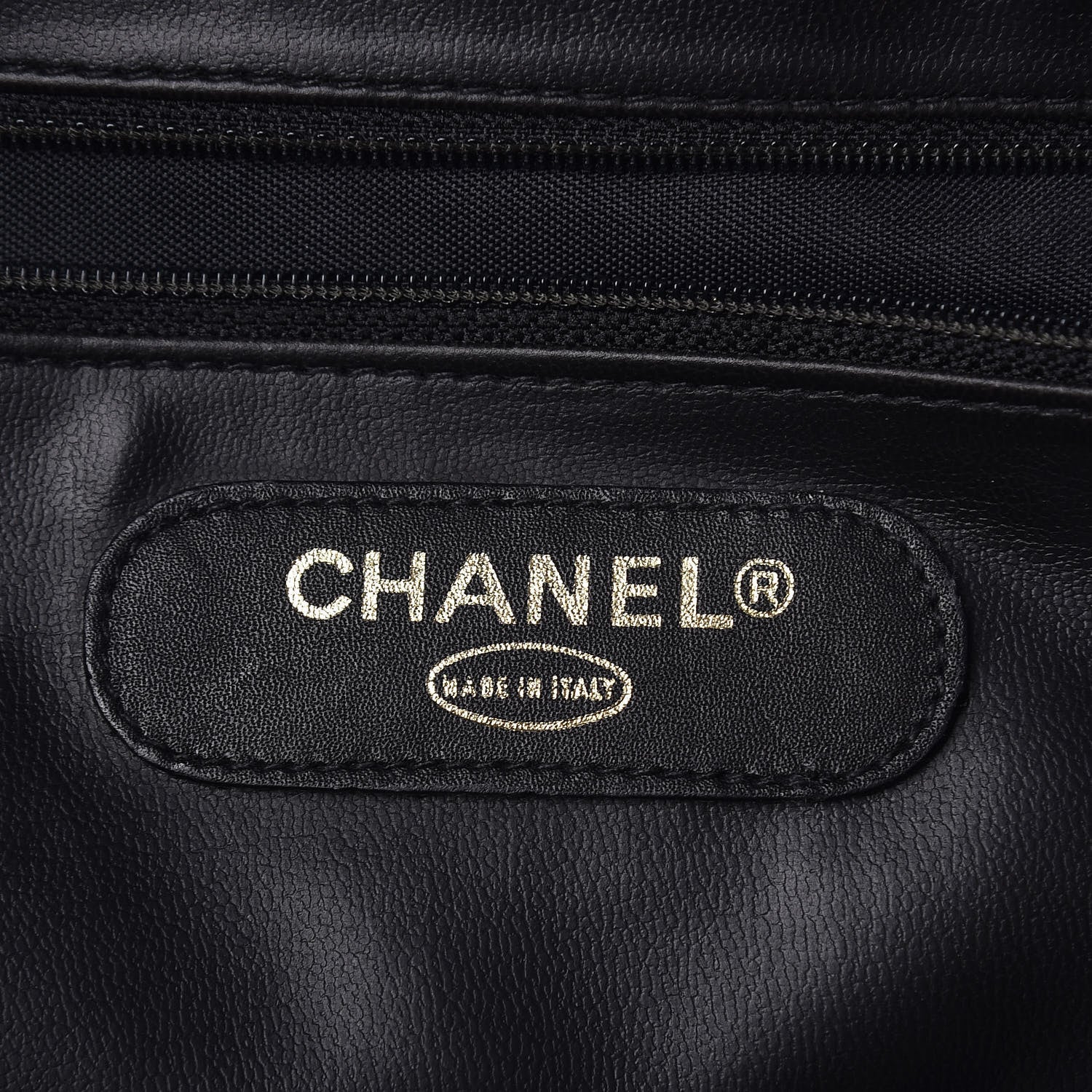 Chanel Calfskin Stitched XL Weekender Black 8 of 14