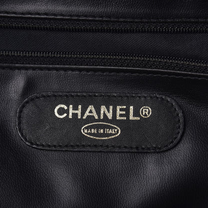 Chanel Calfskin Stitched XL Weekender Black 8 of 14