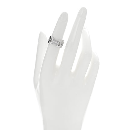Tiffany 18K White Gold Diamond Open Atlas Ring 50 5.25 2 of 4