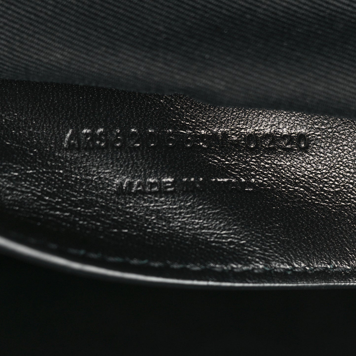 Calfskin Crocodile Embossed Medium West Hollywood Monogram Fold-Over Black