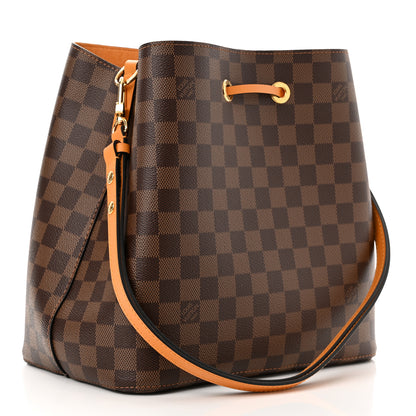 Louis Vuitton Damier Ebene Neonoe MM Safran 3 of 10