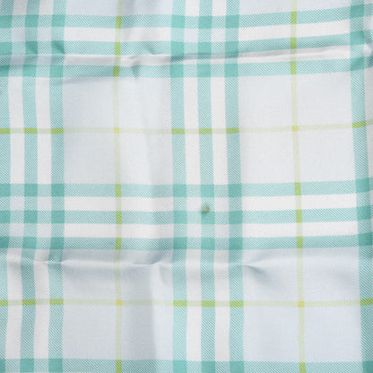 Burberry Silk Check Scarf Green 10 of 20