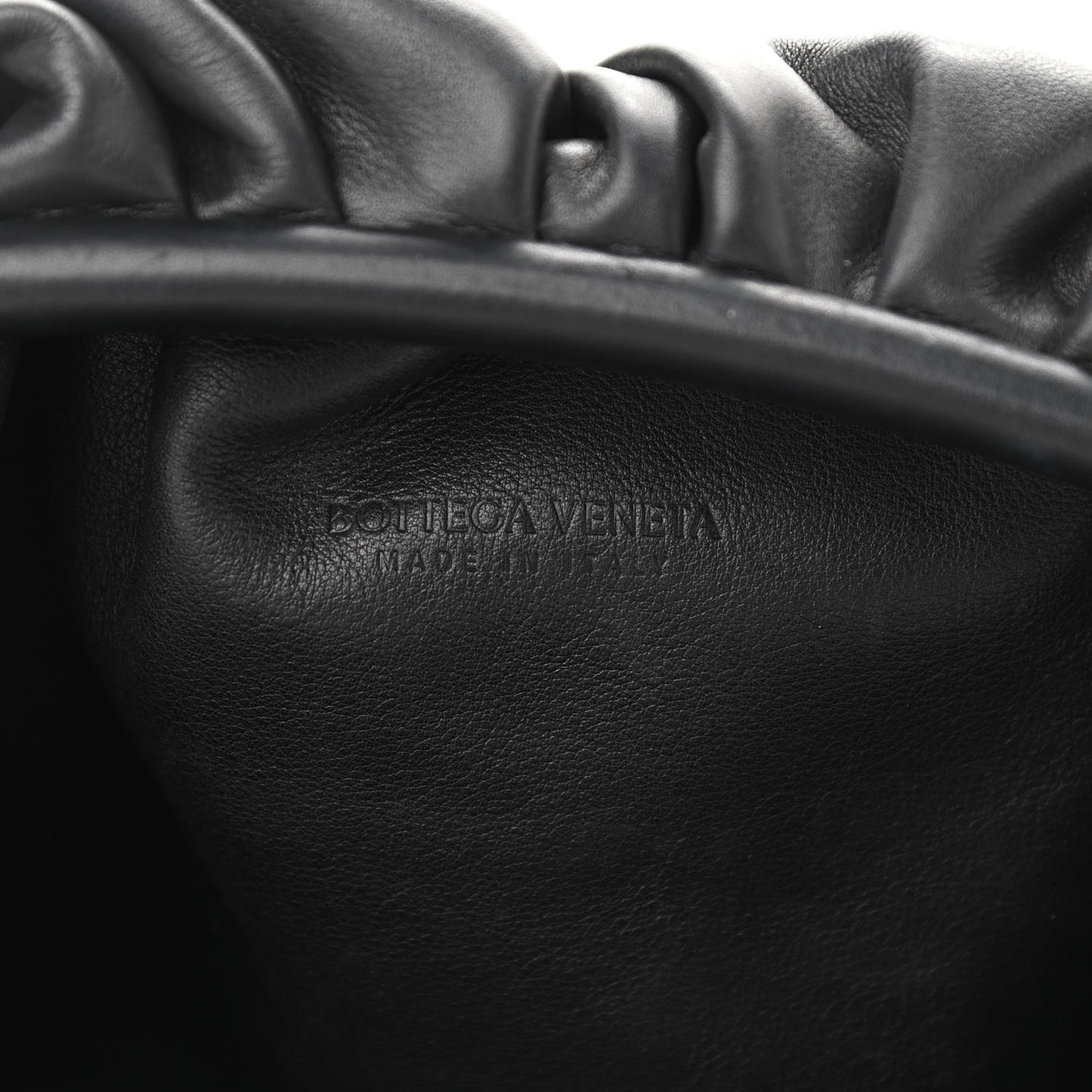 Smooth Butter Calf The Pouch Oversized Clutch Black