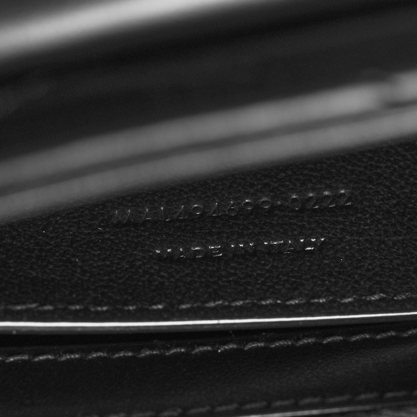Calfskin Y Quilted Monogram Monochrome Small Loulou Chain Satchel Black