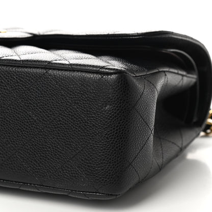Chanel Caviar Quilted Jumbo Double Flap Black 10 of 11