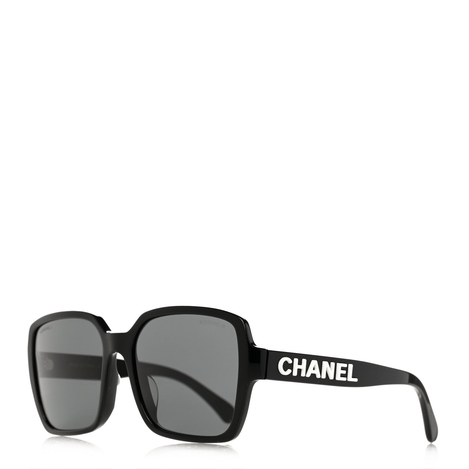 Chanel Acetate Square Sunglasses 5408-A Black 1 of 8
