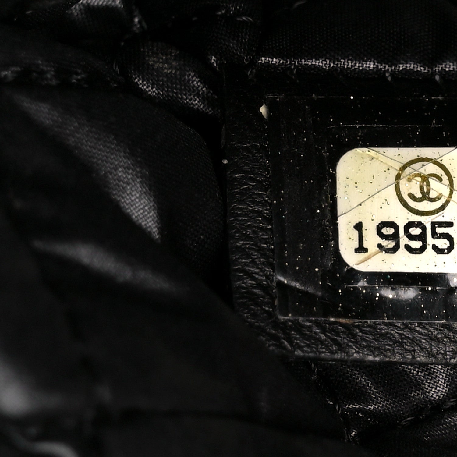 Chanel Patent Calfskin Quilted Beauty CC Clutch Black 8 of 12