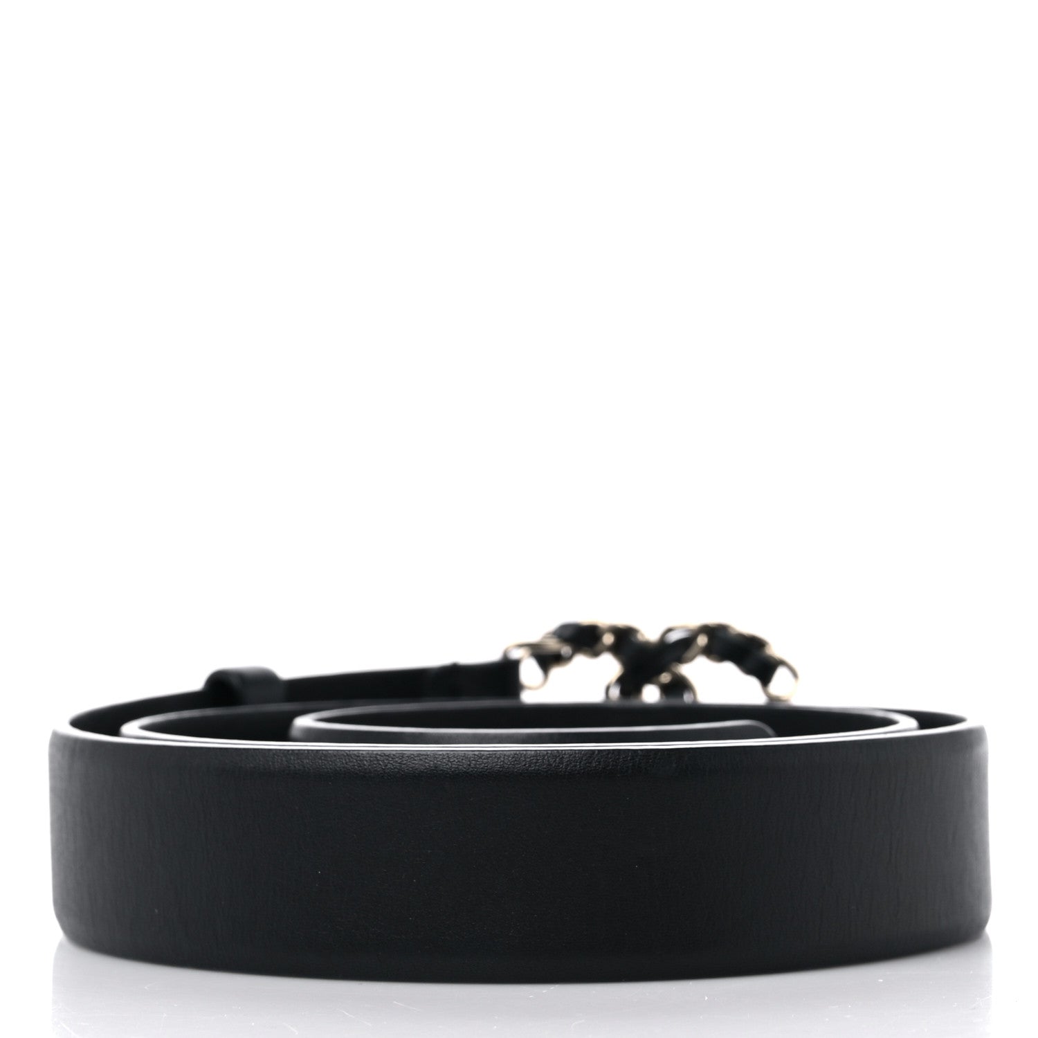 Chanel Lambskin CC Chain Belt 85 34 Black 2 of 4