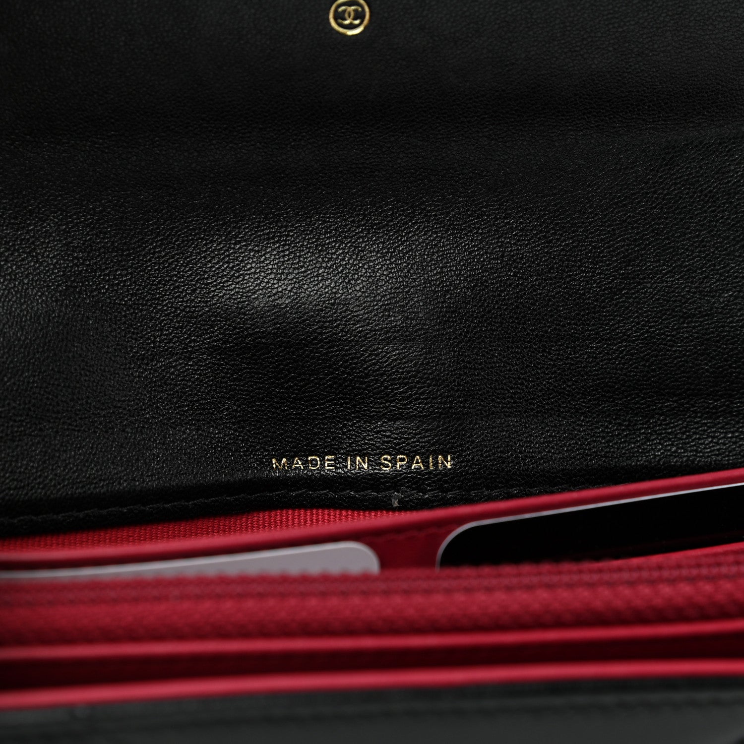 Chanel Lambskin Quilted Chanel 19 Flap Wallet Black 6 of 8