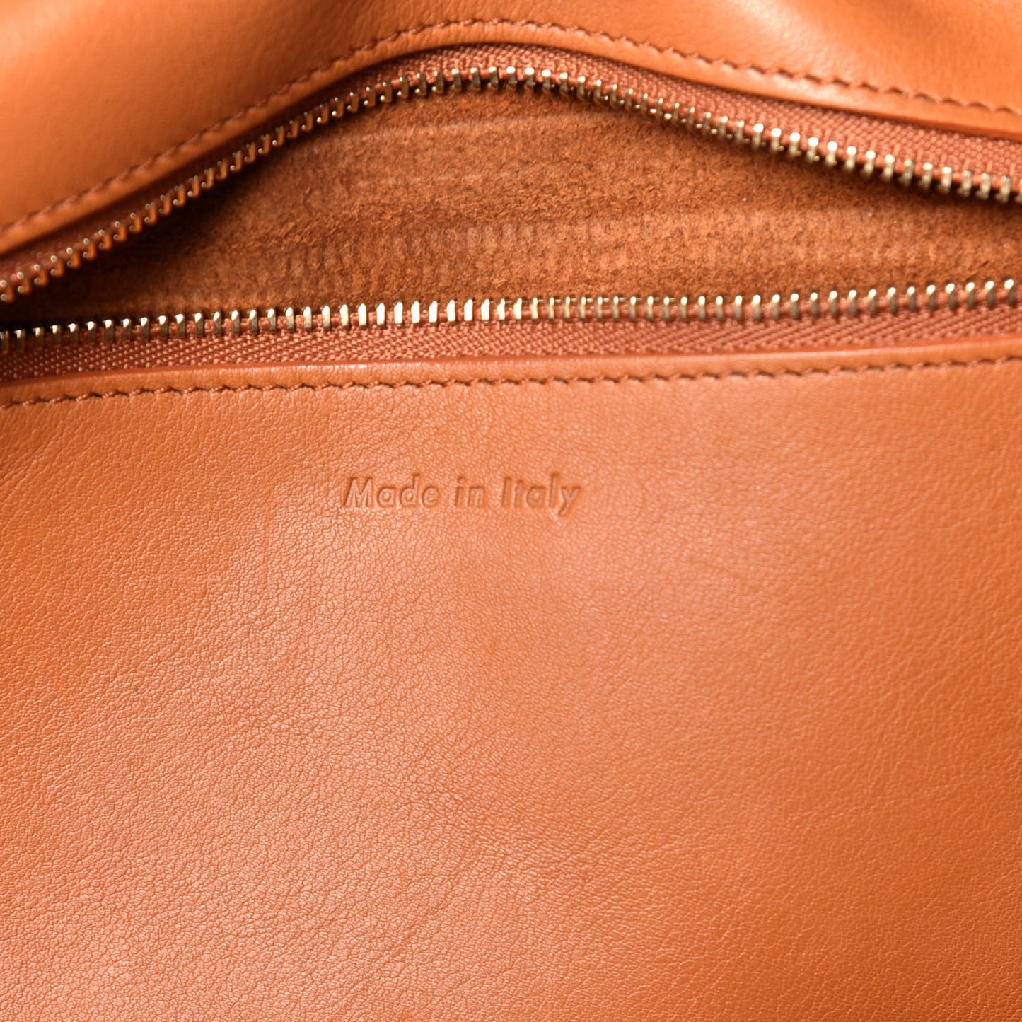 Smooth Calfskin Large Bi-Color Belt Bag Tan