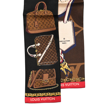 Louis Vuitton Silk Monogram Tribute To Bandeau Marron 2 of 3