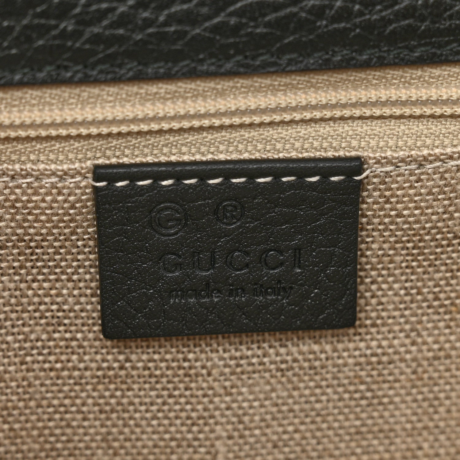 Gucci Dollar Calfskin Interlocking G Shoulder Bag Black 7 of 10