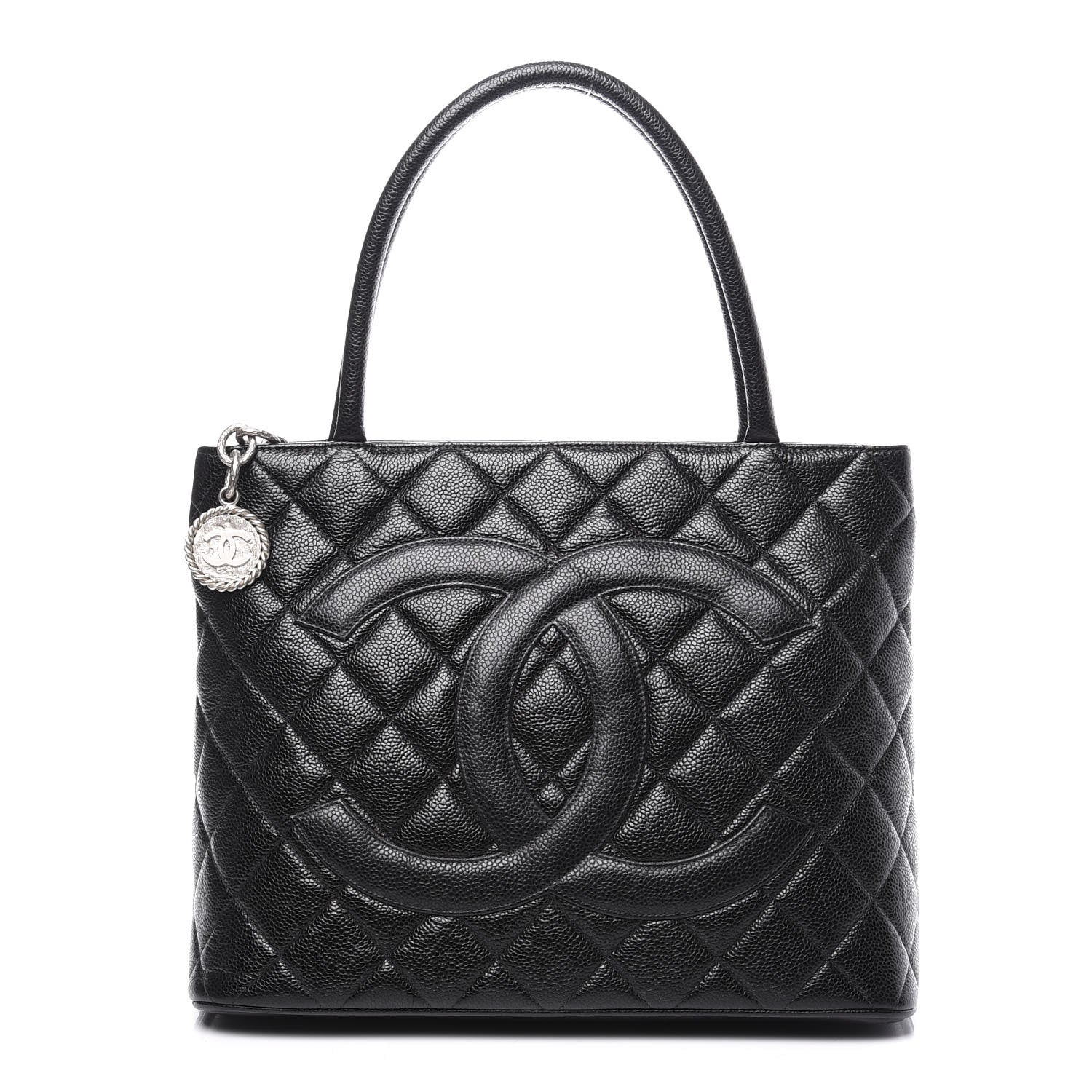 Chanel Caviar Quilted Medallion Tote Black 1 of 10