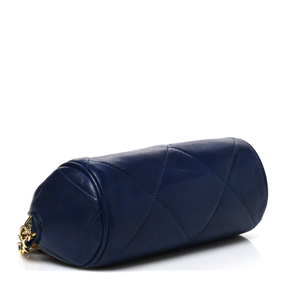 Chanel Lambskin Quilted Small Tassel Shoulder Bag Blue 4 of 11