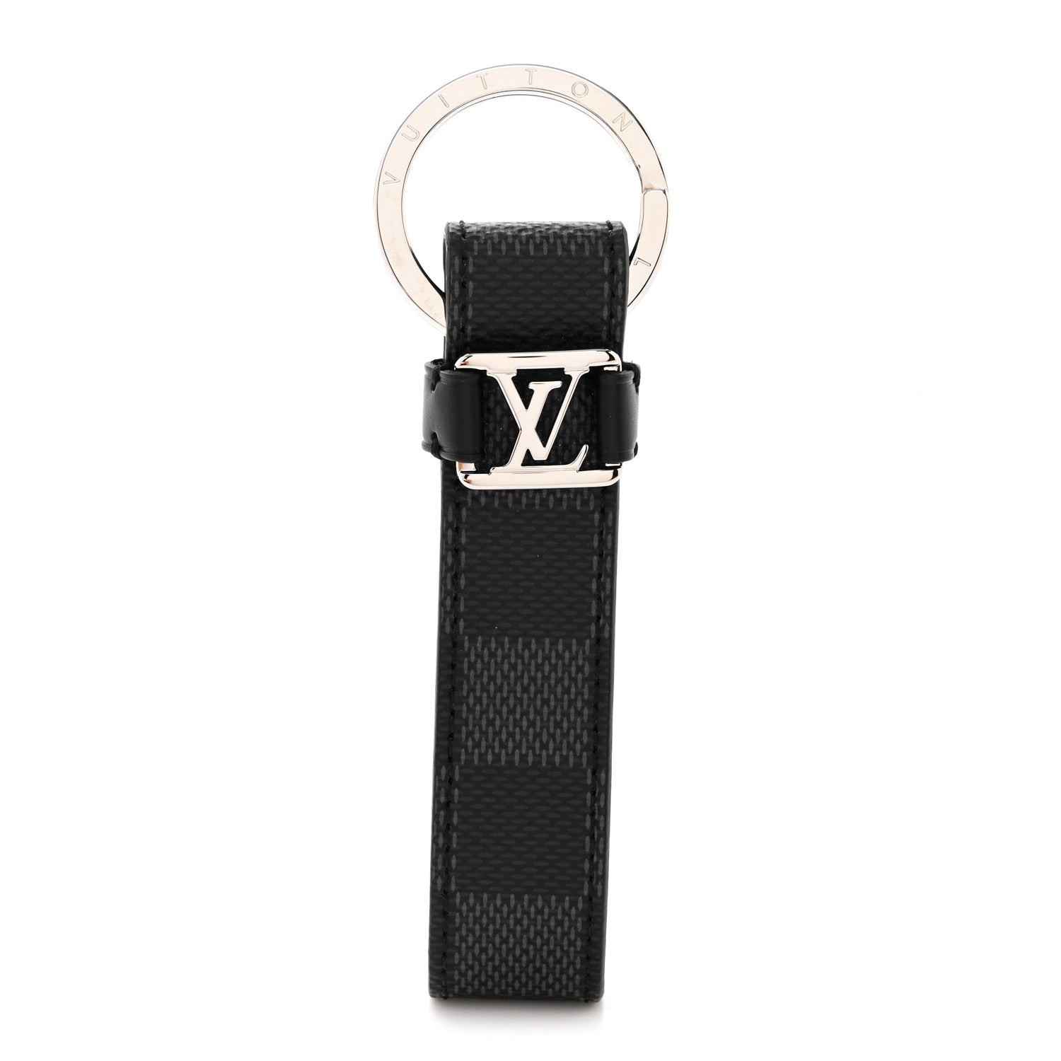 Louis Vuitton Damier Graphite LV Dragonne Key Holder 1 of 5