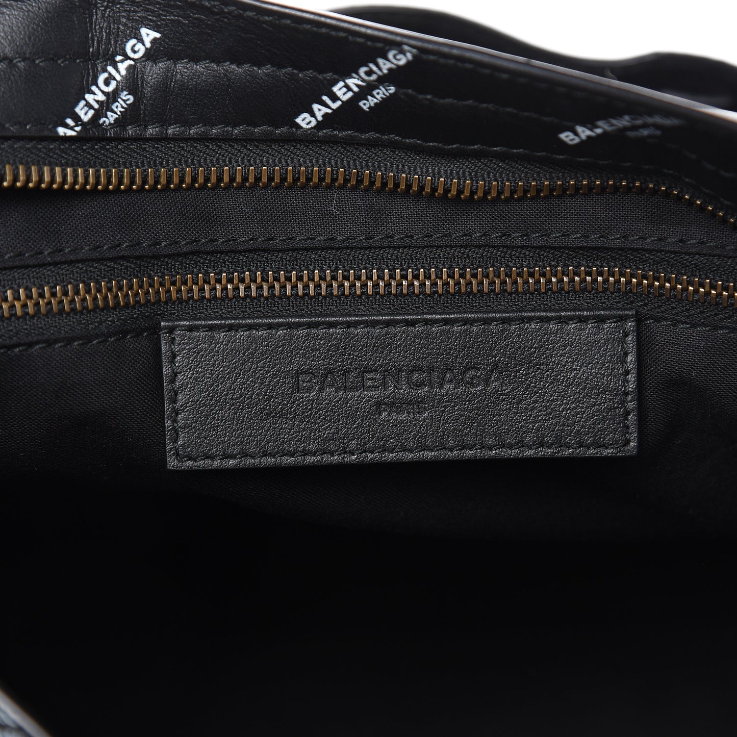 Veau Allover Logo Classic Hardware City Black White